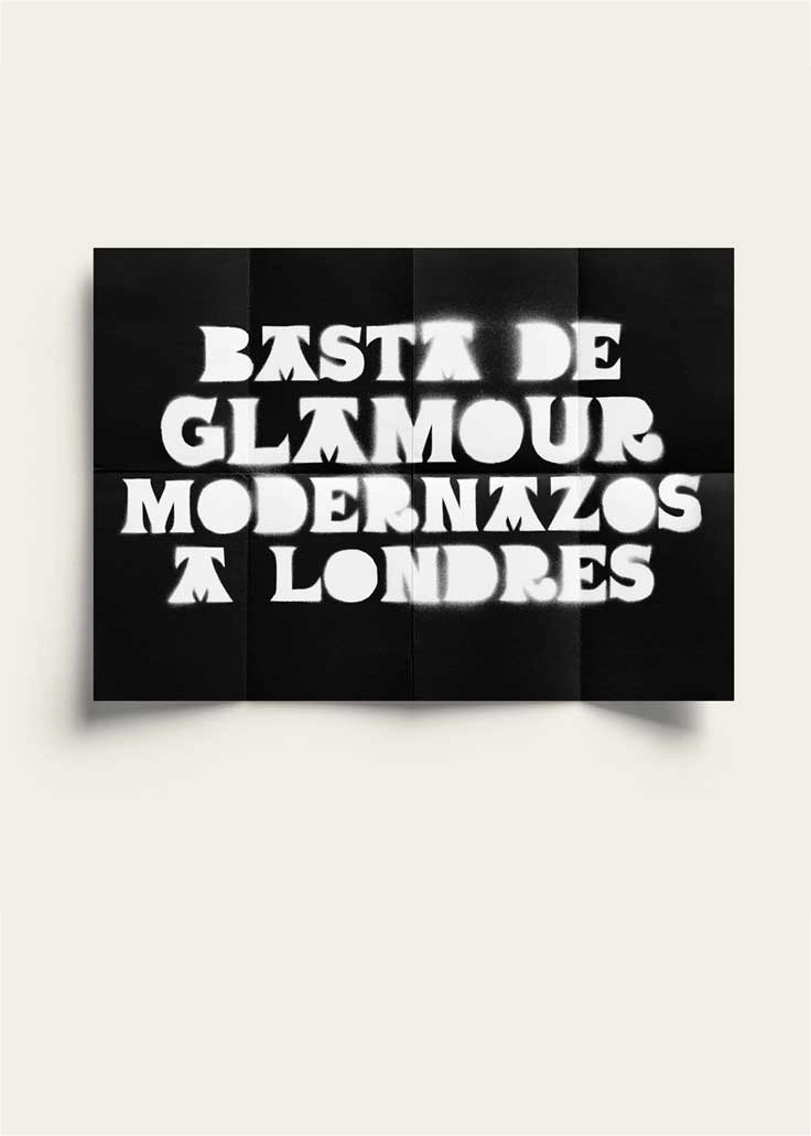 toni tena, basta de galmour, cartel, bilbaoarte, gentrificación